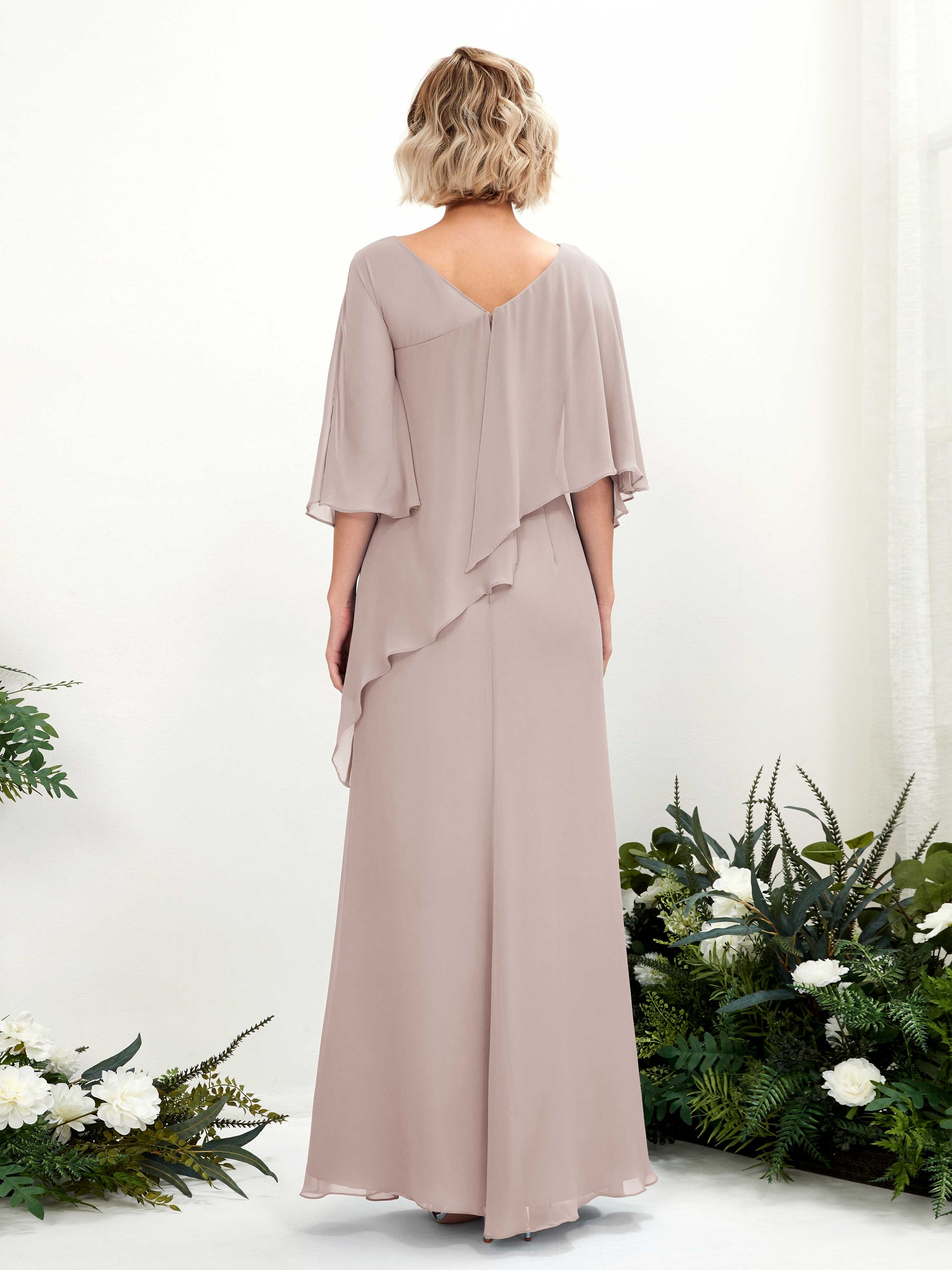 Violaine Taupe Maxi Dress