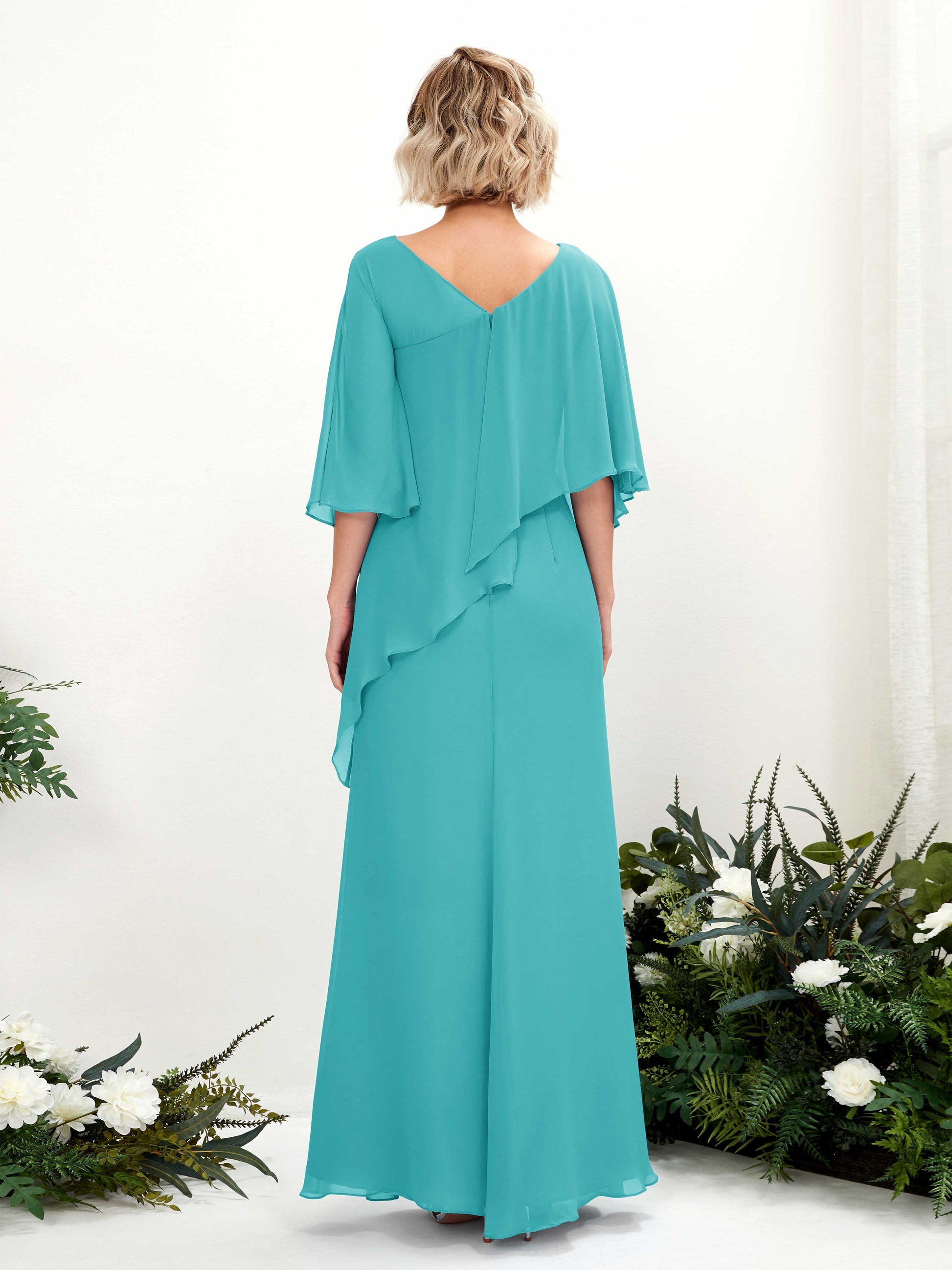 Violaine Turquoise Maxi Dress