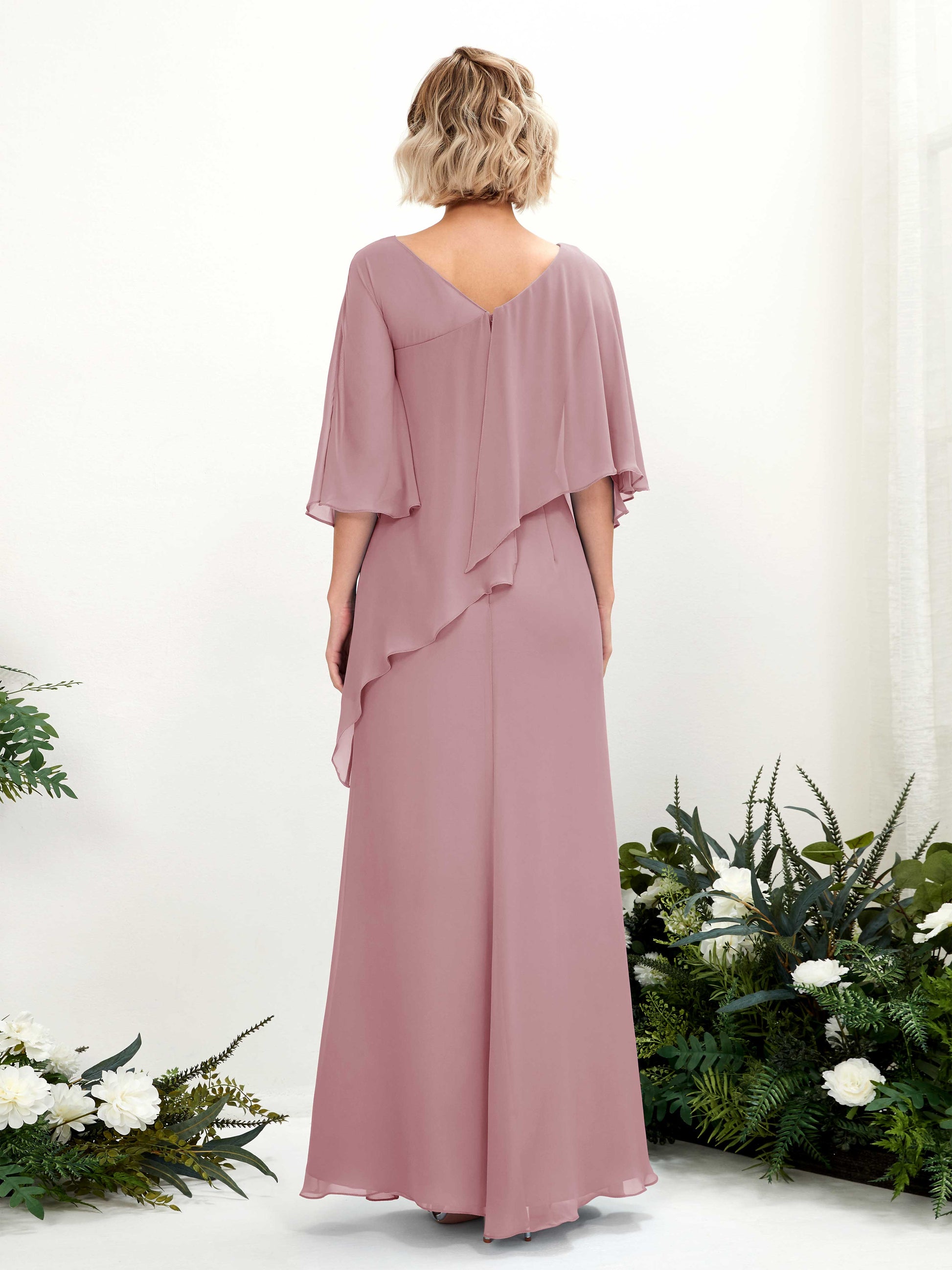 Violaine Vintage Mauve Maxi Dress