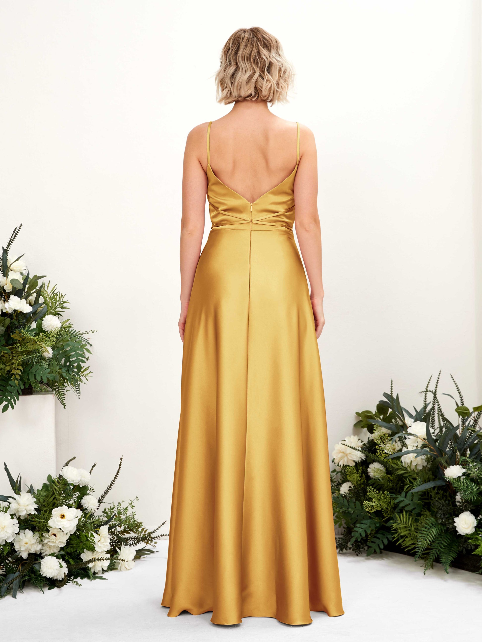 Wallis Canary Satin Sleeveless Maxi Dress