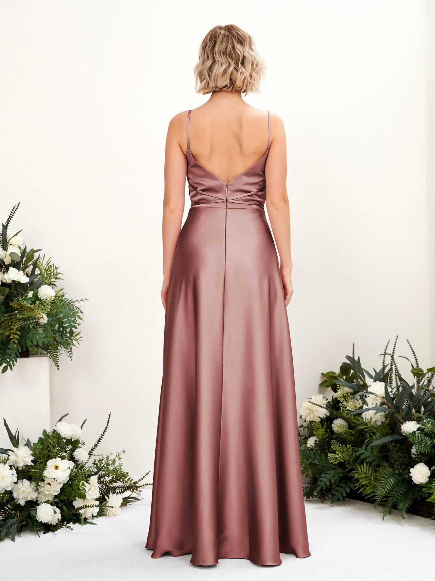 Wallis Desert Rose Satin Sleeveless Maxi Dress