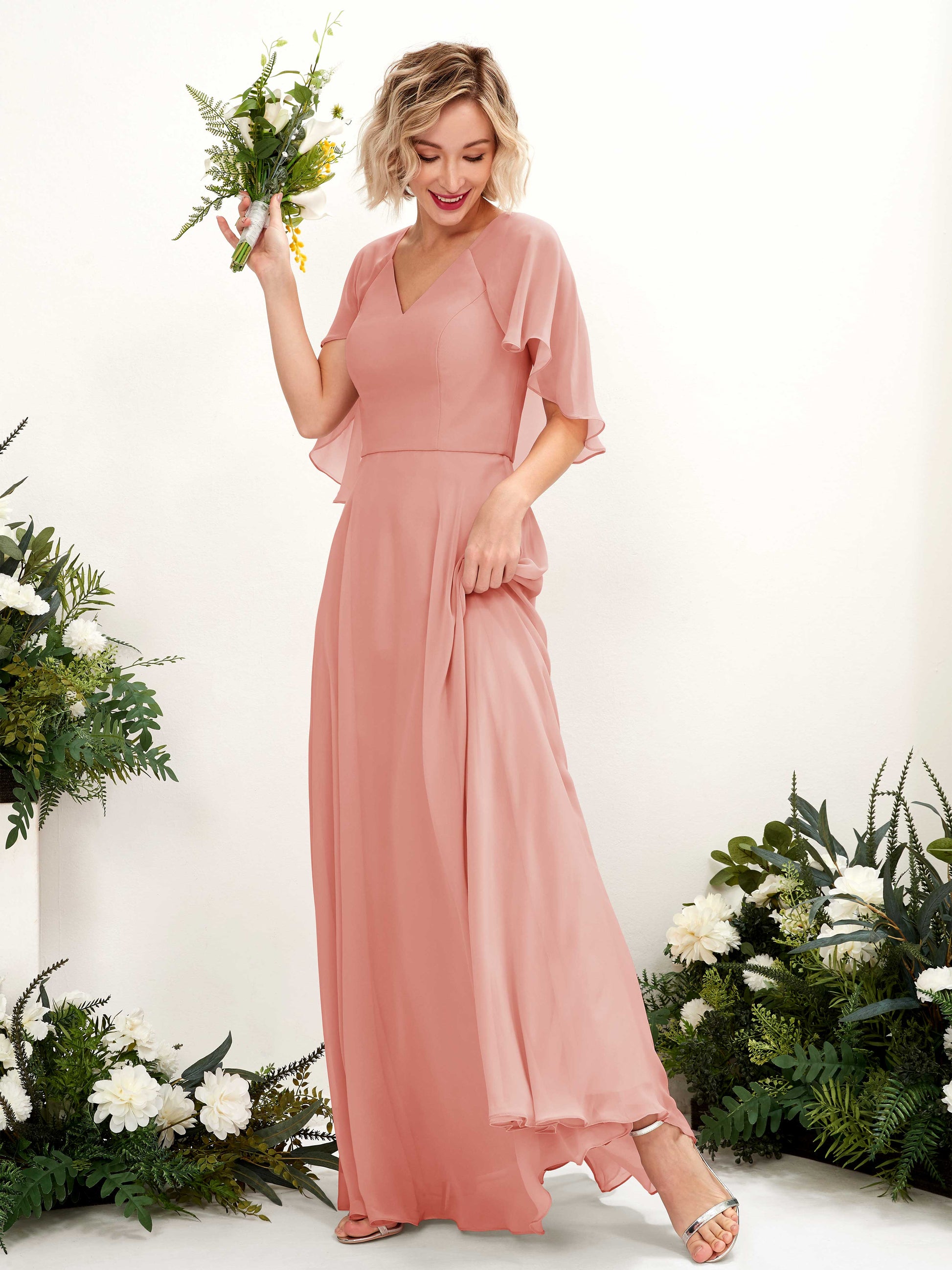 Winnie Champagne Rose Maxi Dress