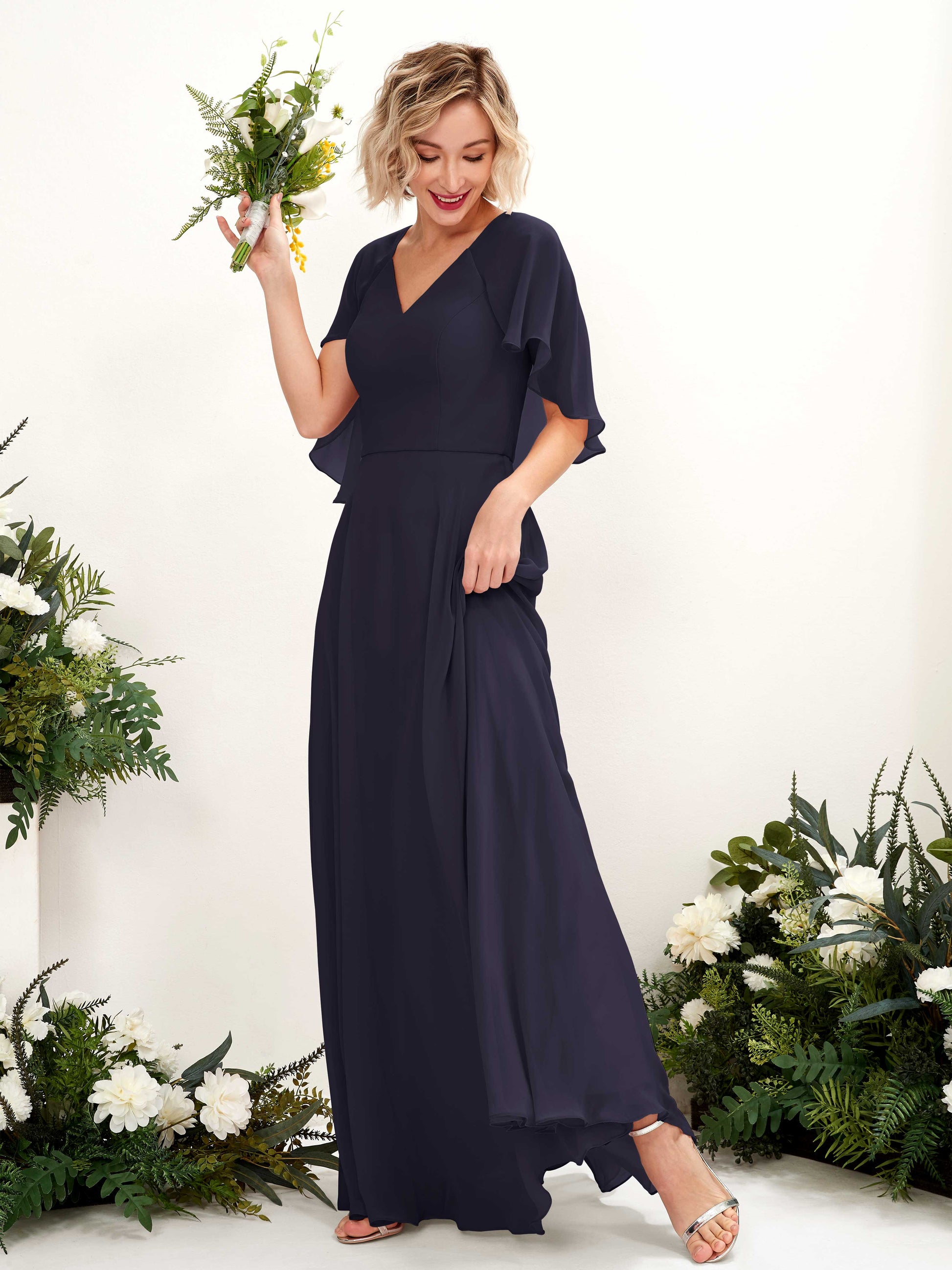 Winnie Dark Navy Maxi Dress