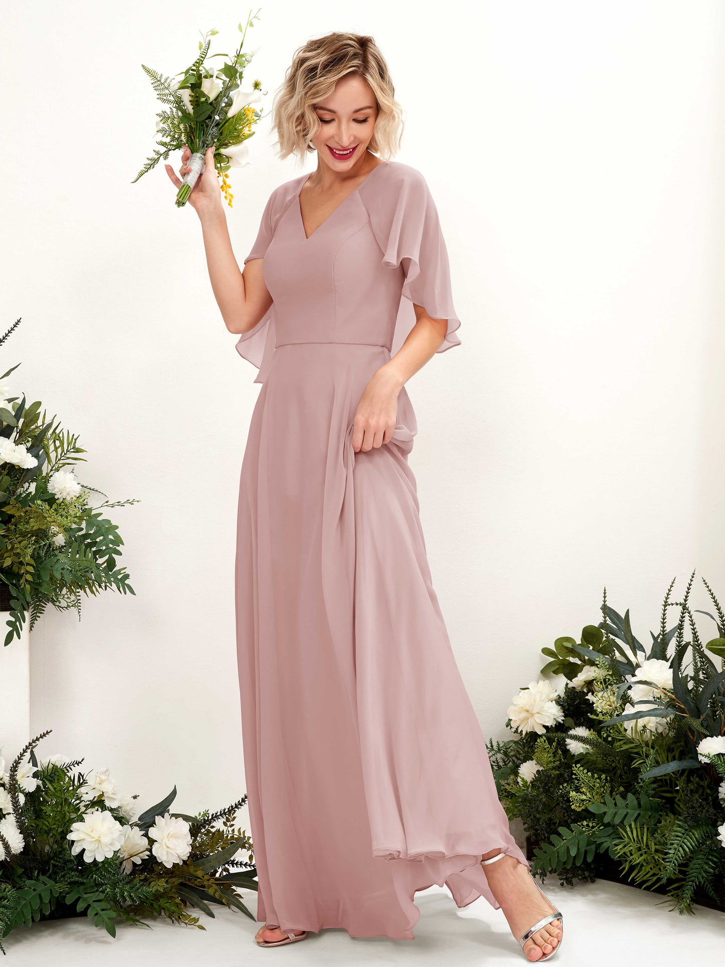 Winnie Dusty Rose Maxi Dress