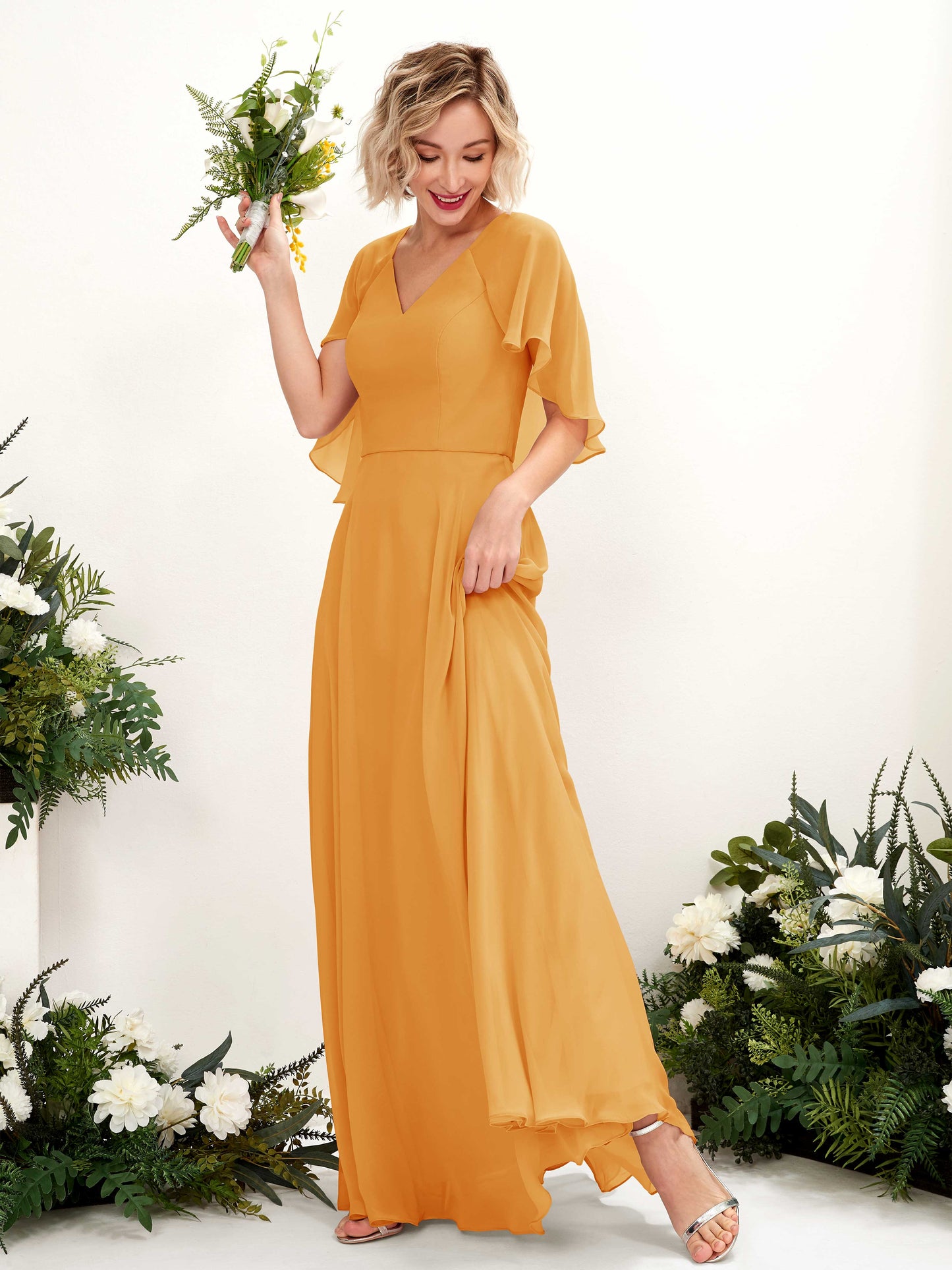 Winnie Mango Maxi Dress