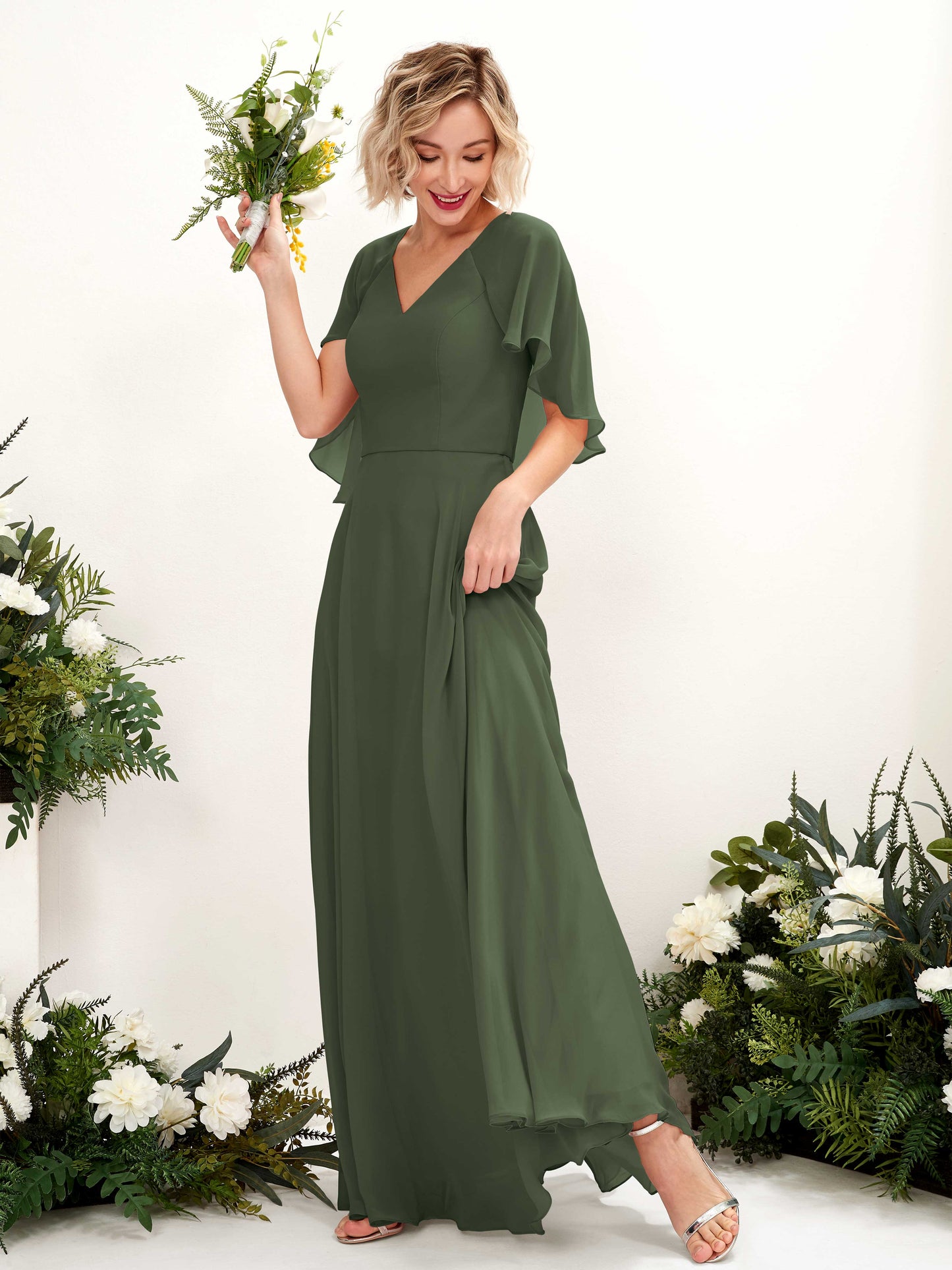 Winnie Martini Olive Maxi Dress