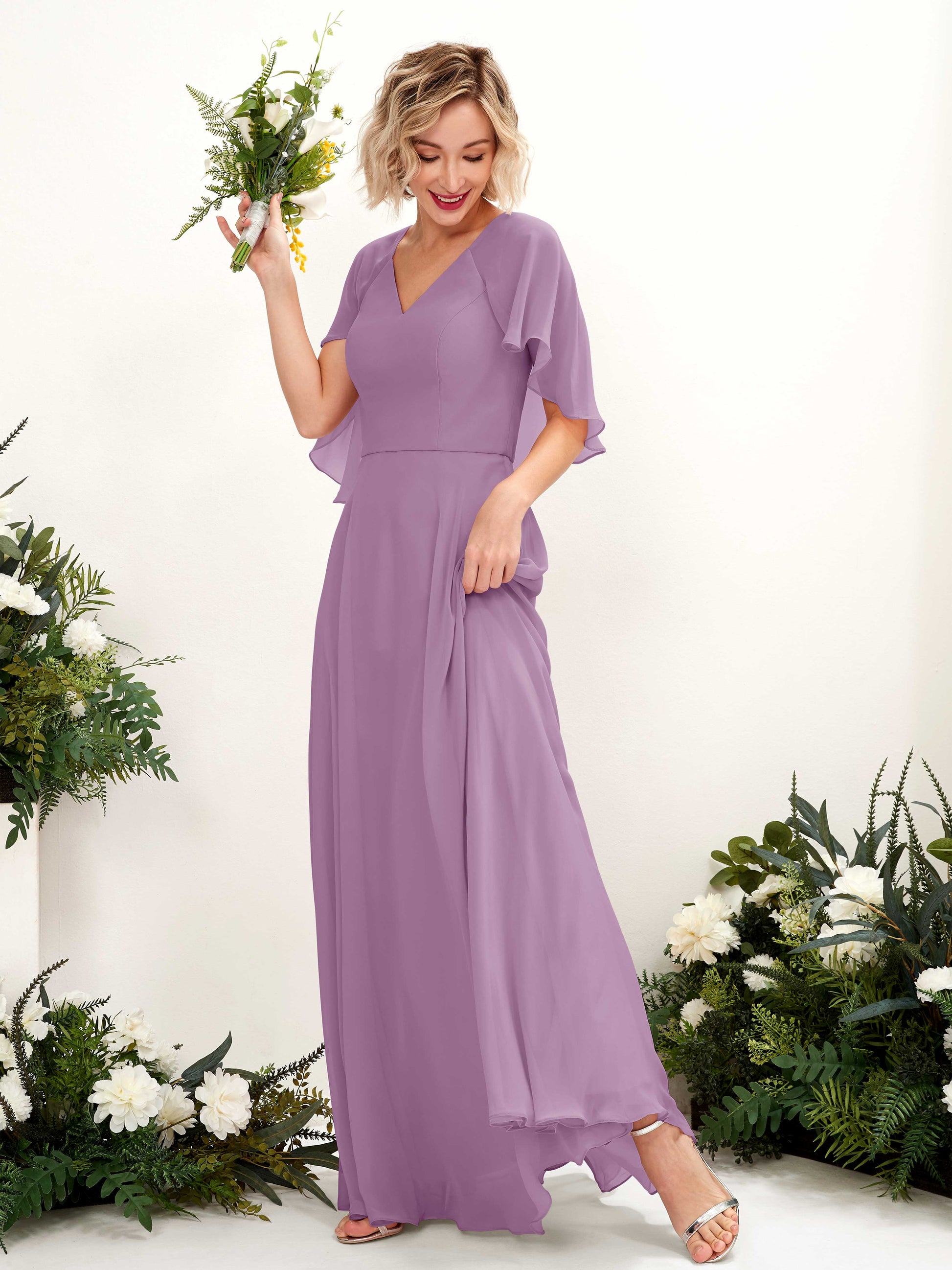 Winnie Orchid Mist Maxi Dress