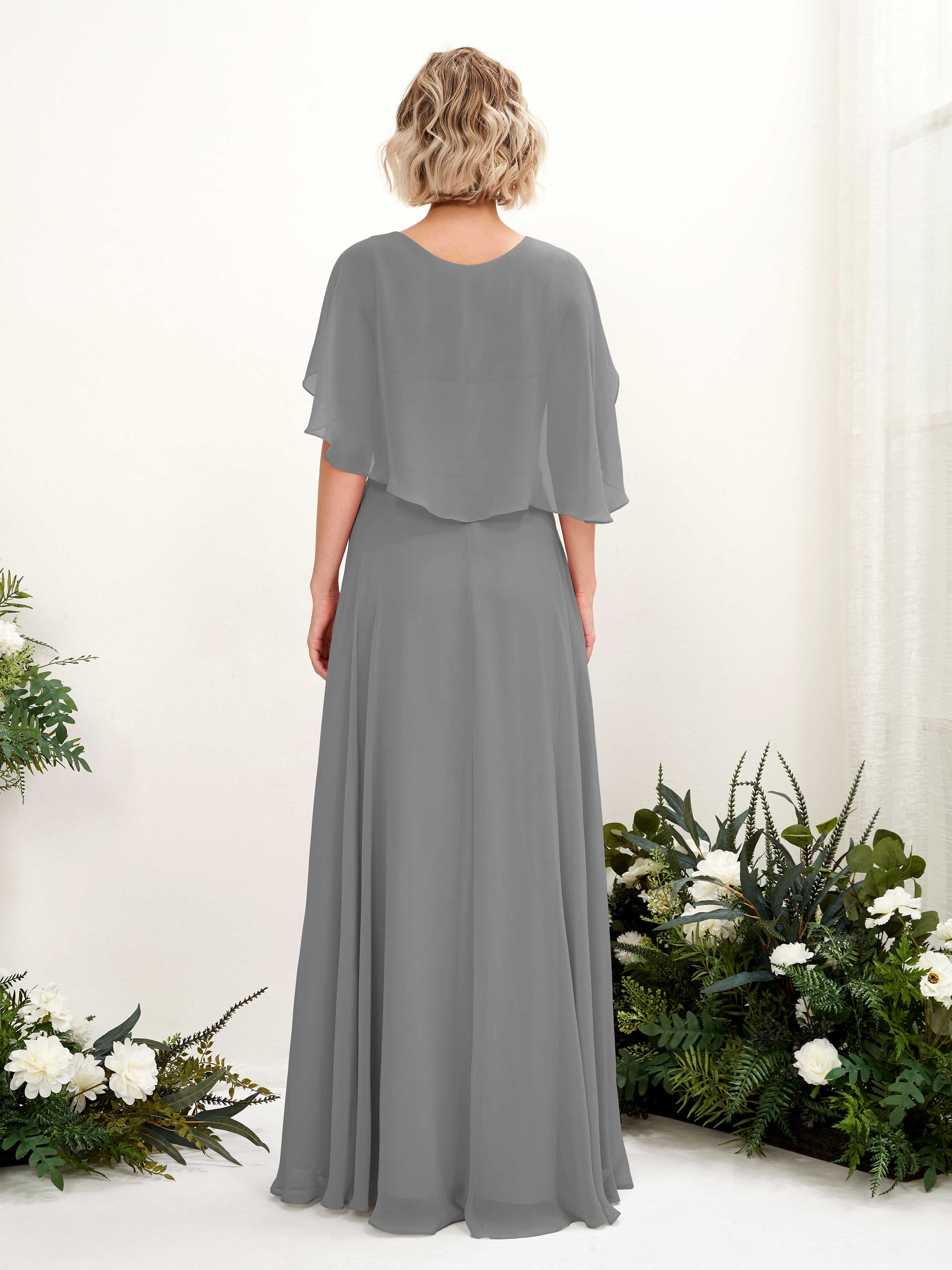 Winnie Steel Gray Maxi Dress