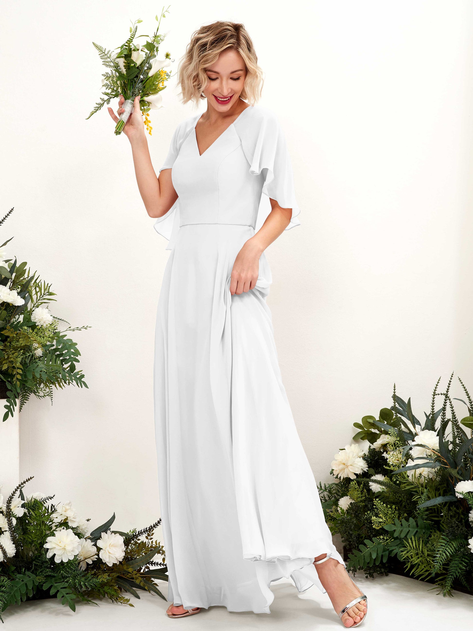 Winnie White Maxi Dress