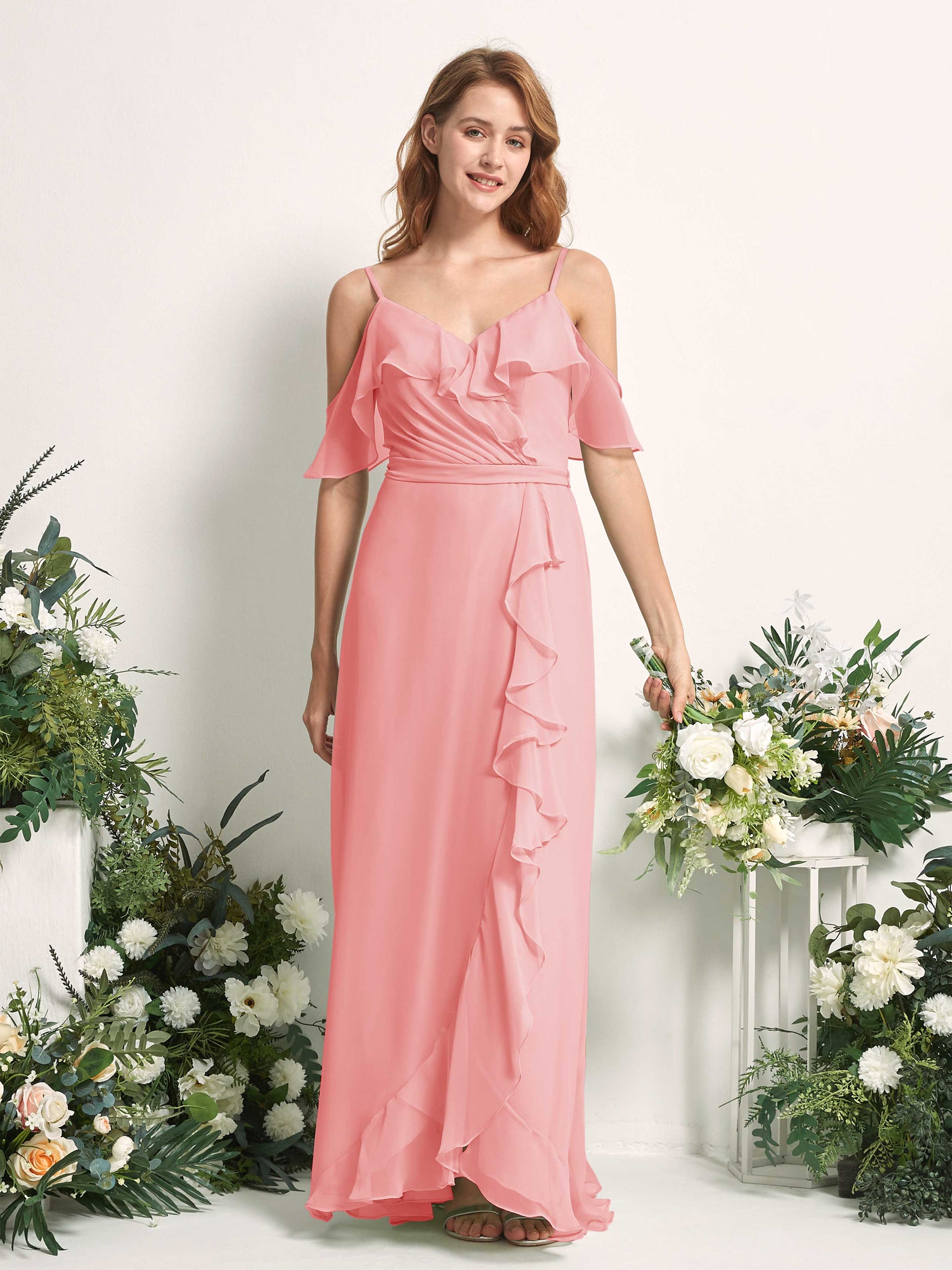 Yvette Ballet Pink Sleeveless Maxi Dress