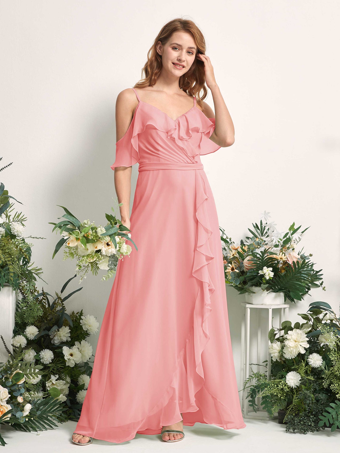 Yvette Ballet Pink Sleeveless Maxi Dress