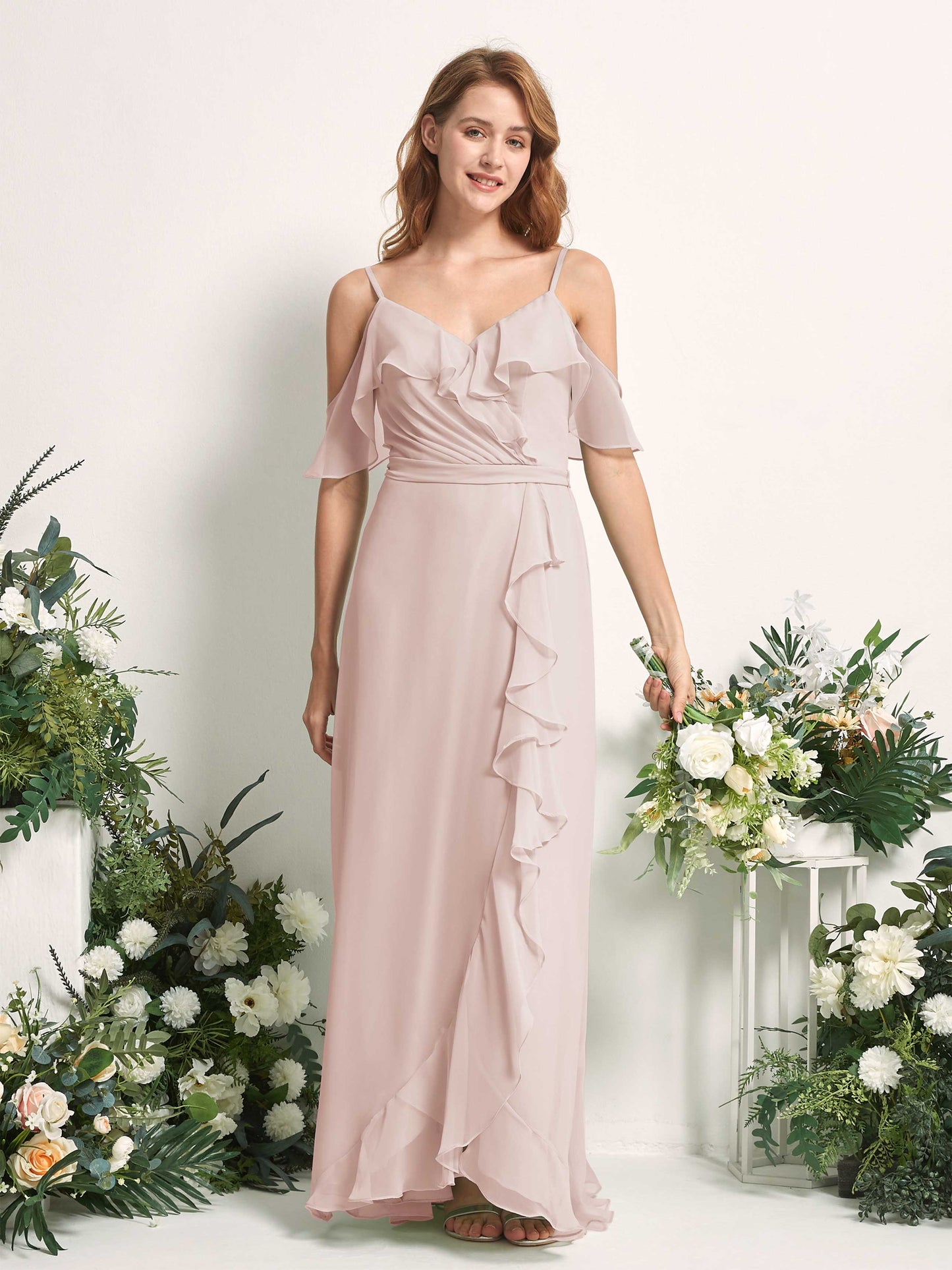 Yvette Biscotti Sleeveless Maxi Dress