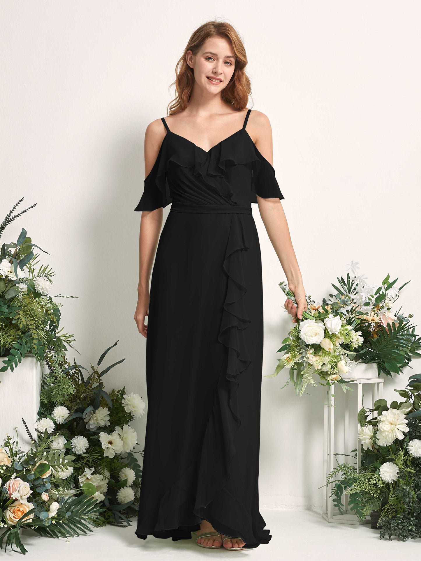 Yvette Black Sleeveless Maxi Dress