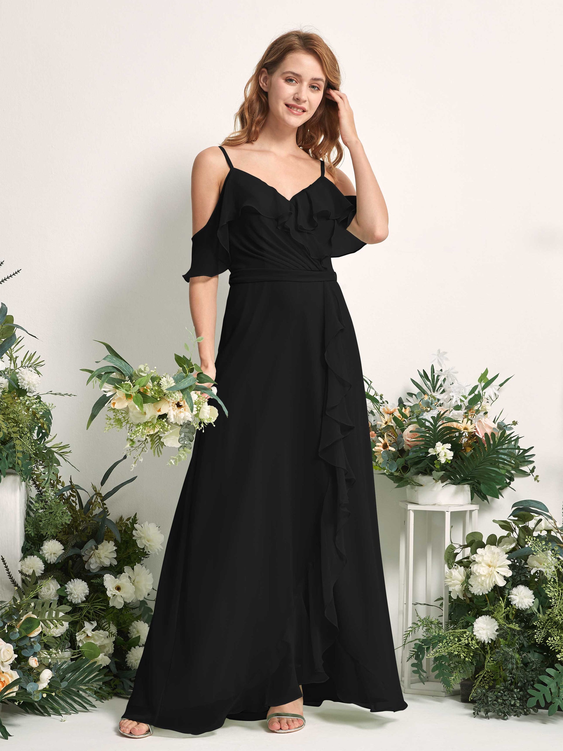 Yvette Black Sleeveless Maxi Dress