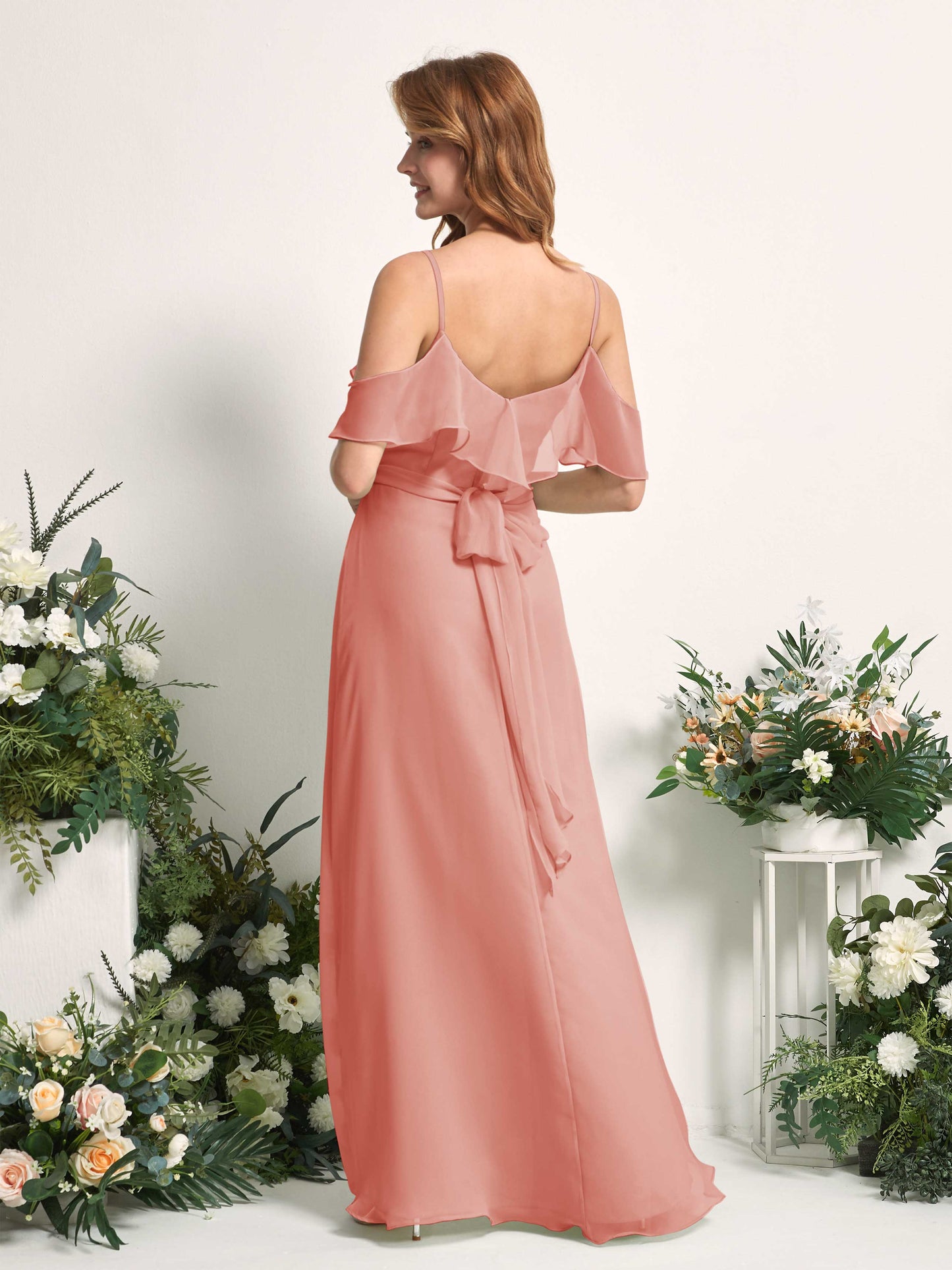 Yvette Champagne Rose Sleeveless Maxi Dress