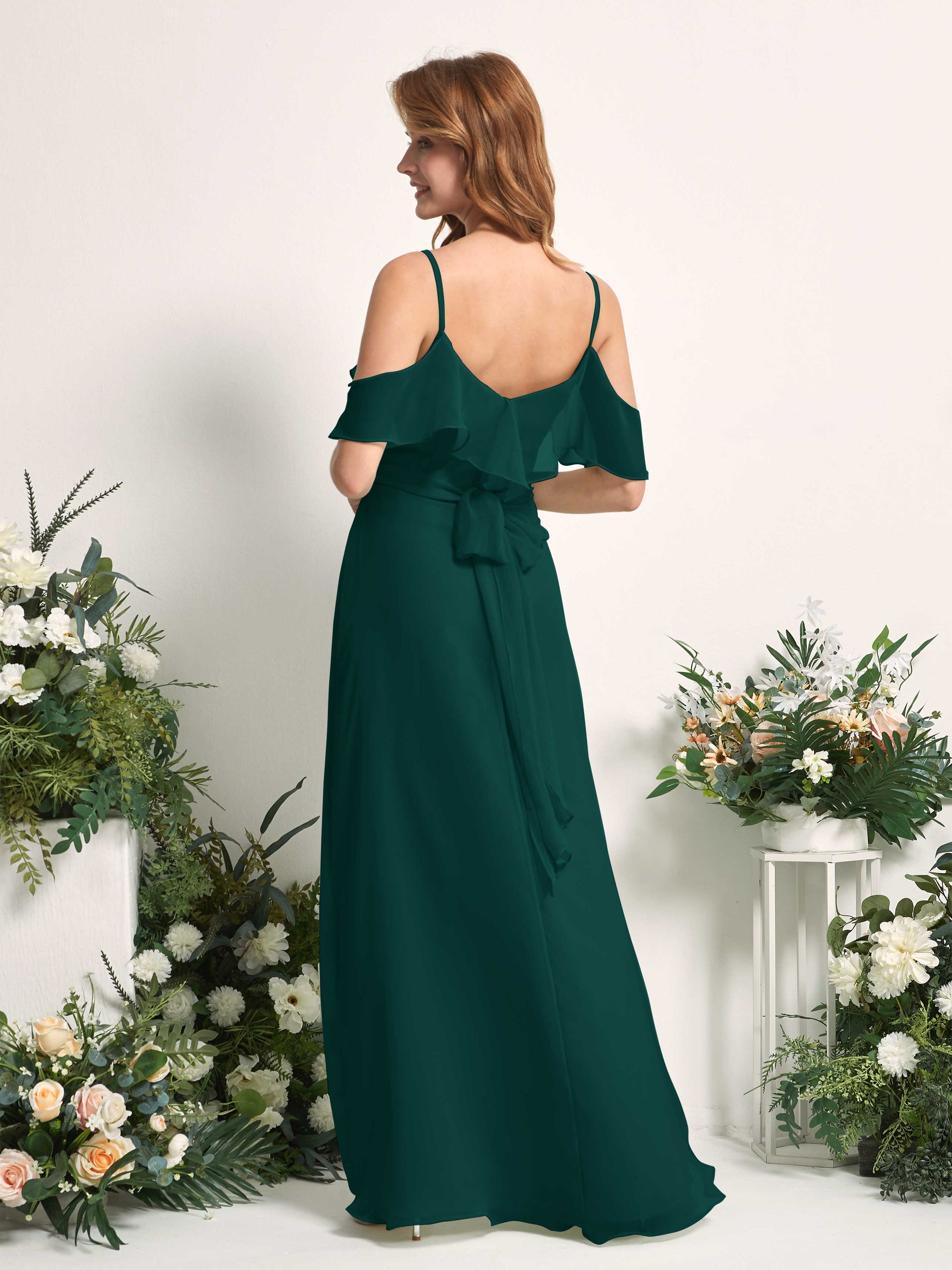 Yvette Dark Emerald Sleeveless Maxi Dress