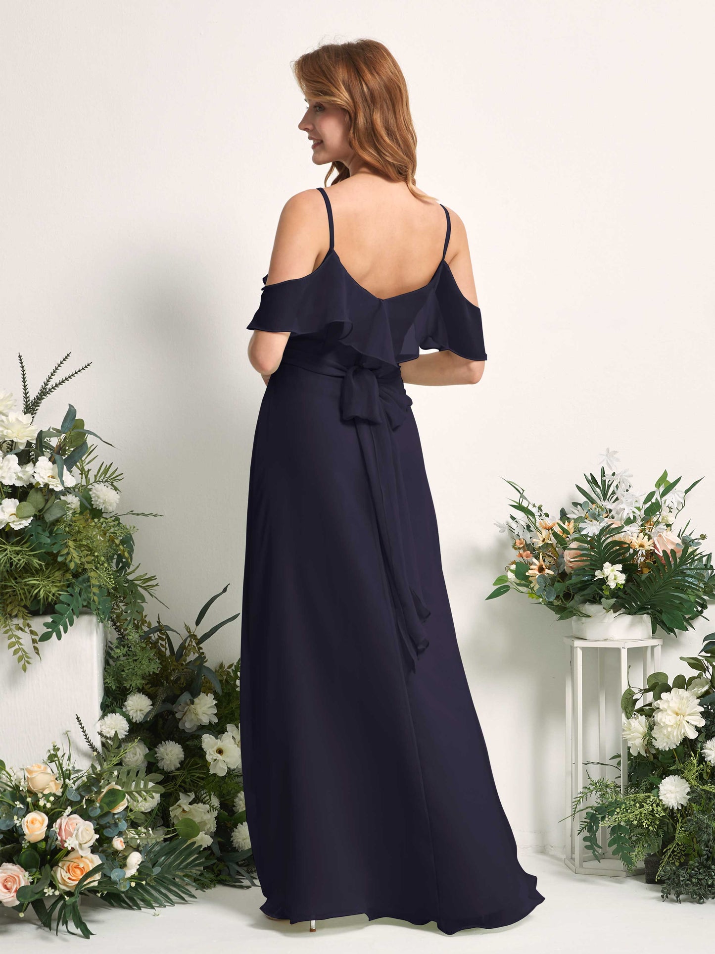 Yvette Dark Navy Sleeveless Maxi Dress