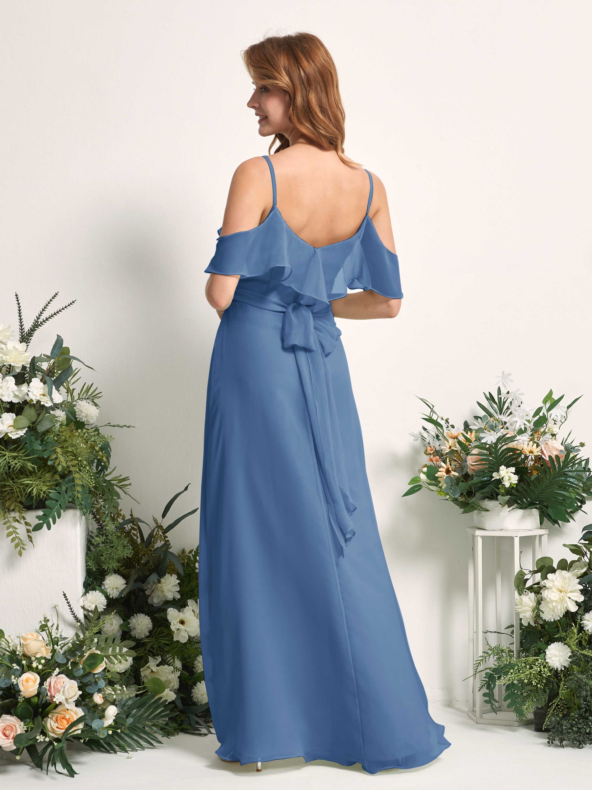 Yvette Dusty Blue Sleeveless Maxi Dress