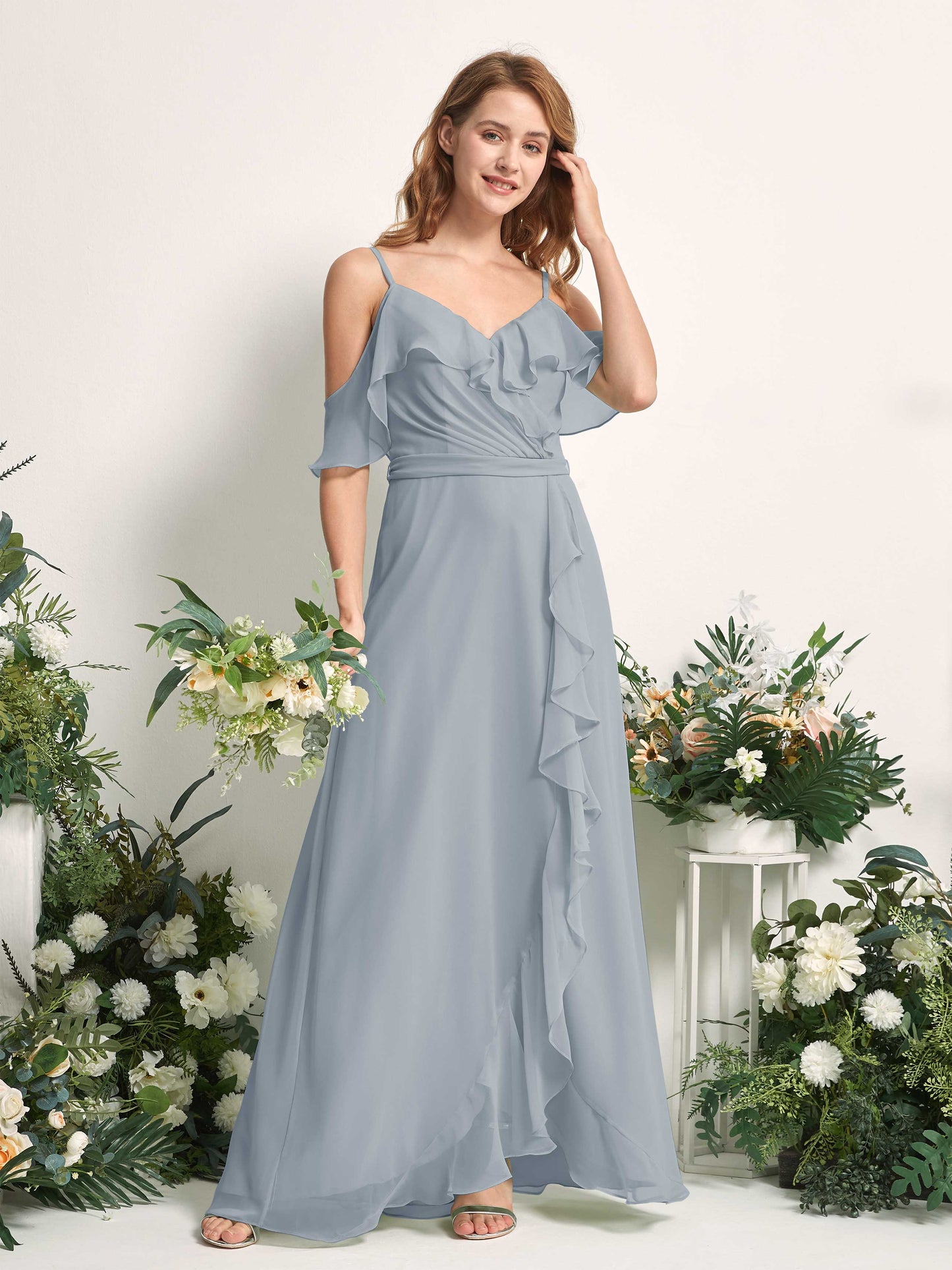 Yvette Dusty Blue-Upgrade Sleeveless Maxi Dress