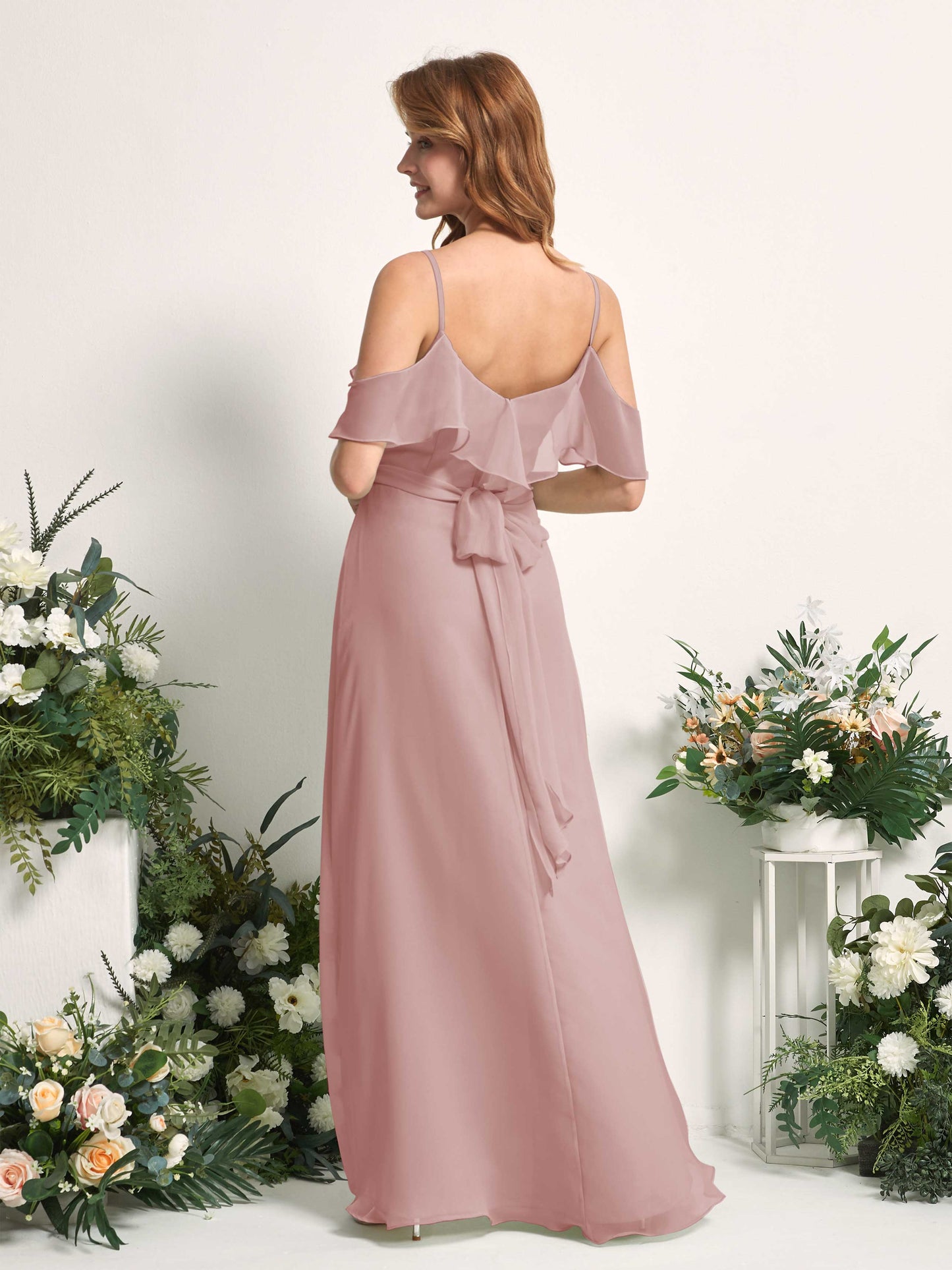 Yvette Dusty Rose Sleeveless Maxi Dress