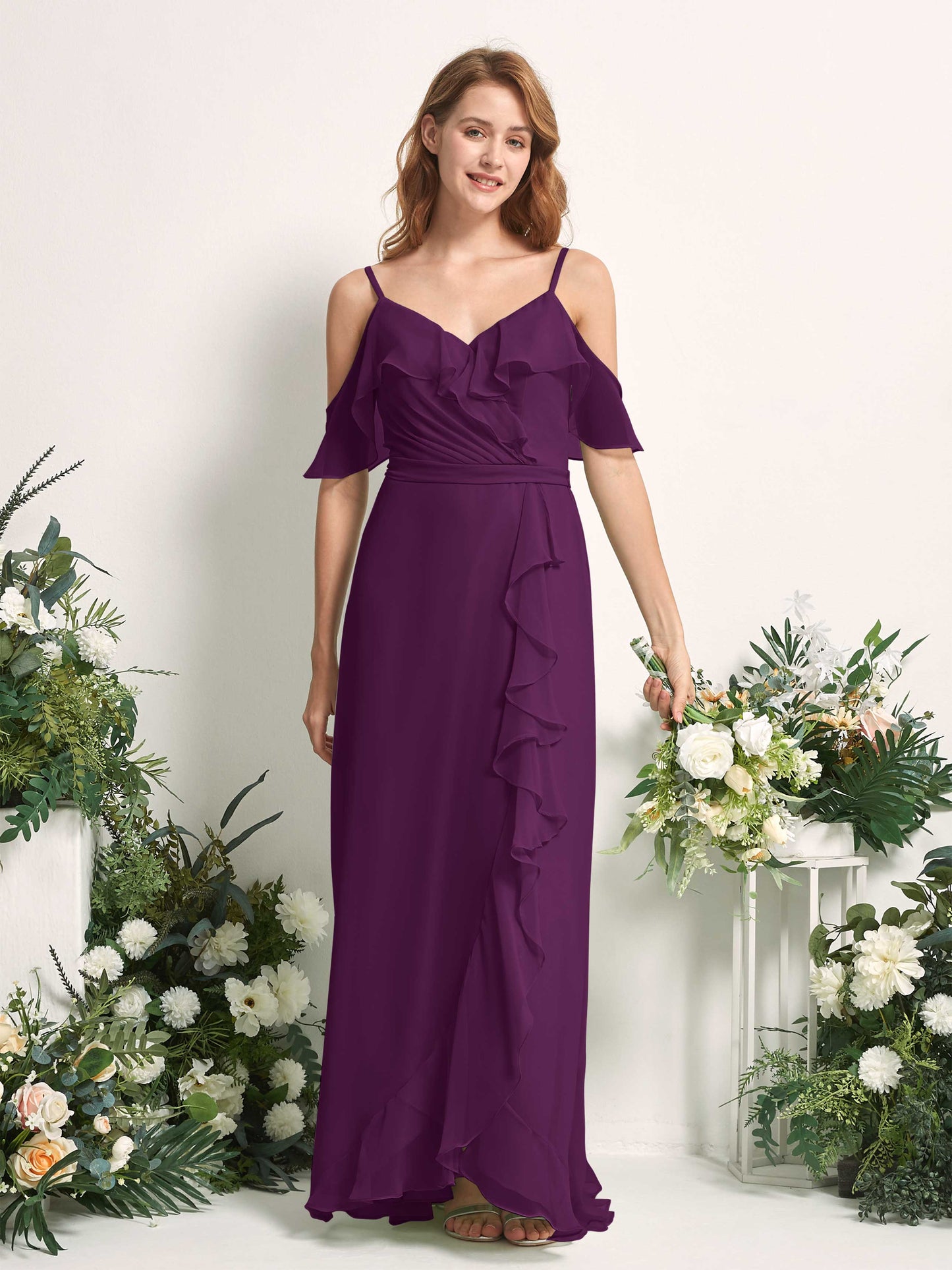 Yvette Grape Sleeveless Maxi Dress