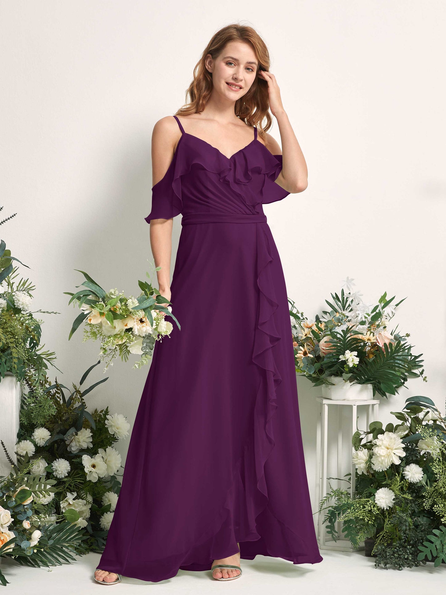 Yvette Grape Sleeveless Maxi Dress