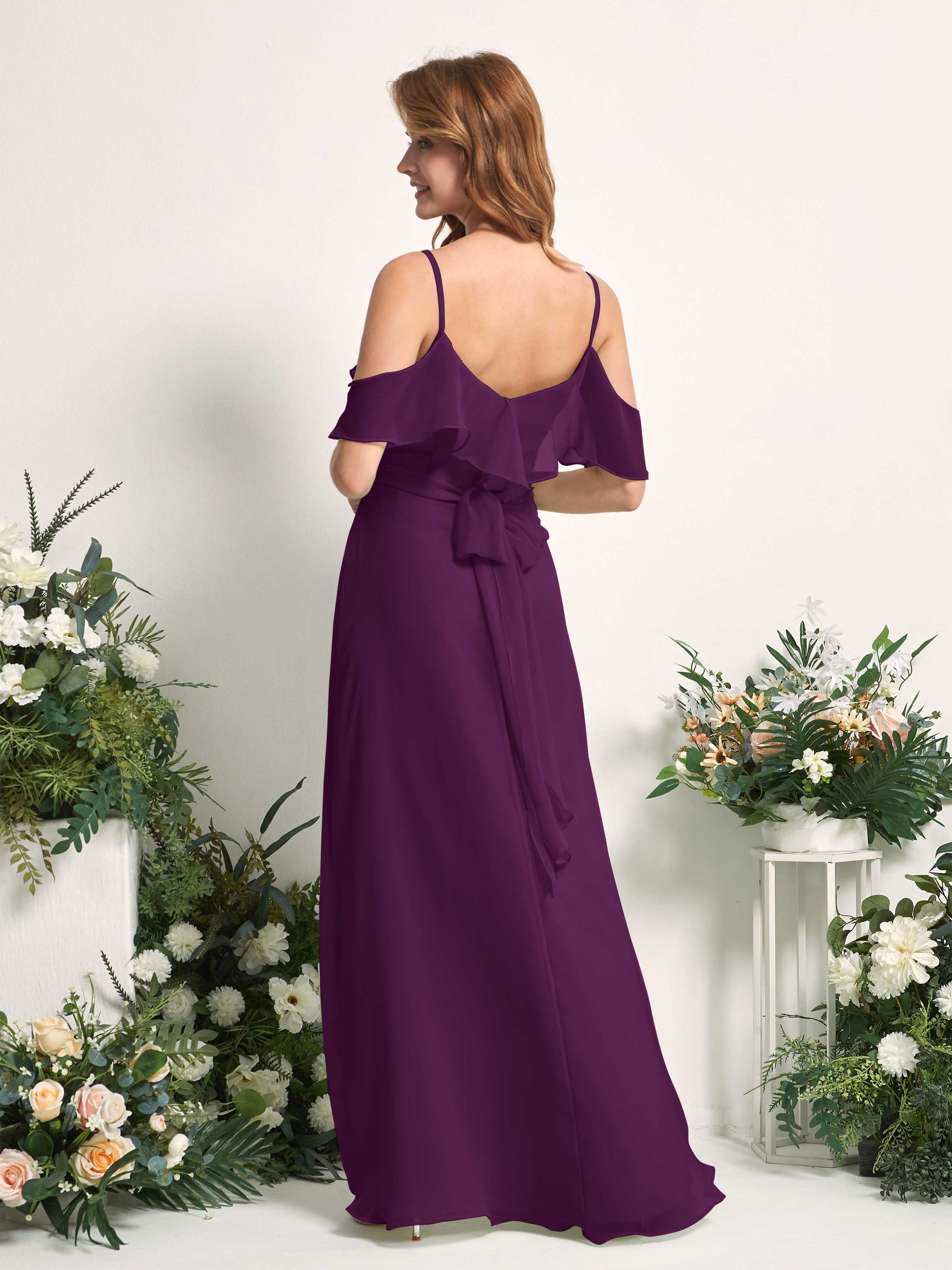 Yvette Grape Sleeveless Maxi Dress