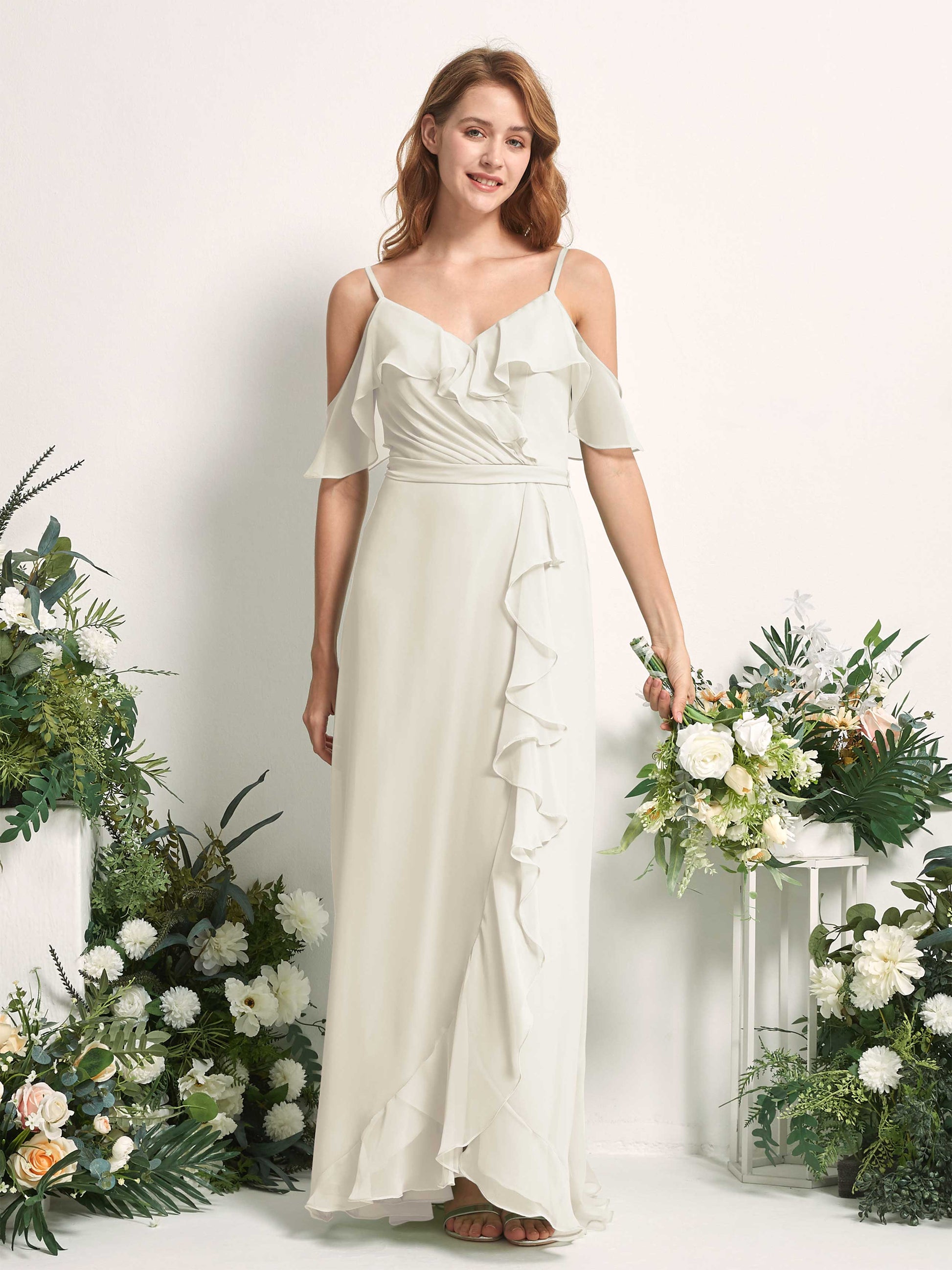 Yvette Ivory Sleeveless Maxi Dress