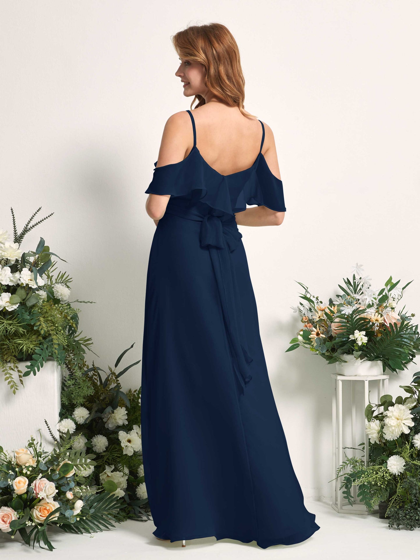 Yvette Navy Sleeveless Maxi Dress