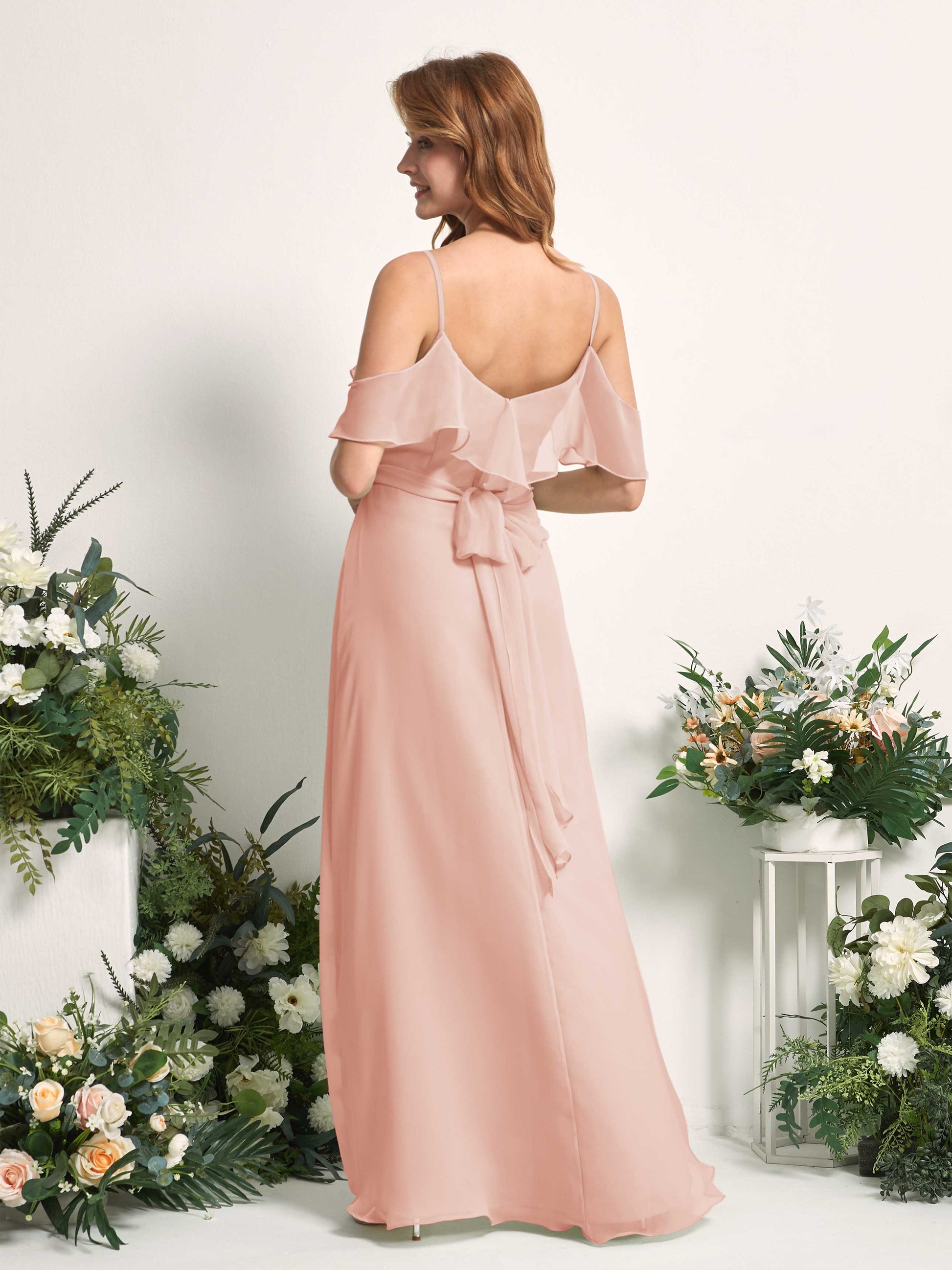 Yvette Pearl Pink Sleeveless Maxi Dress