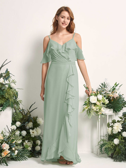 Yvette Sage Green Sleeveless Maxi Dress