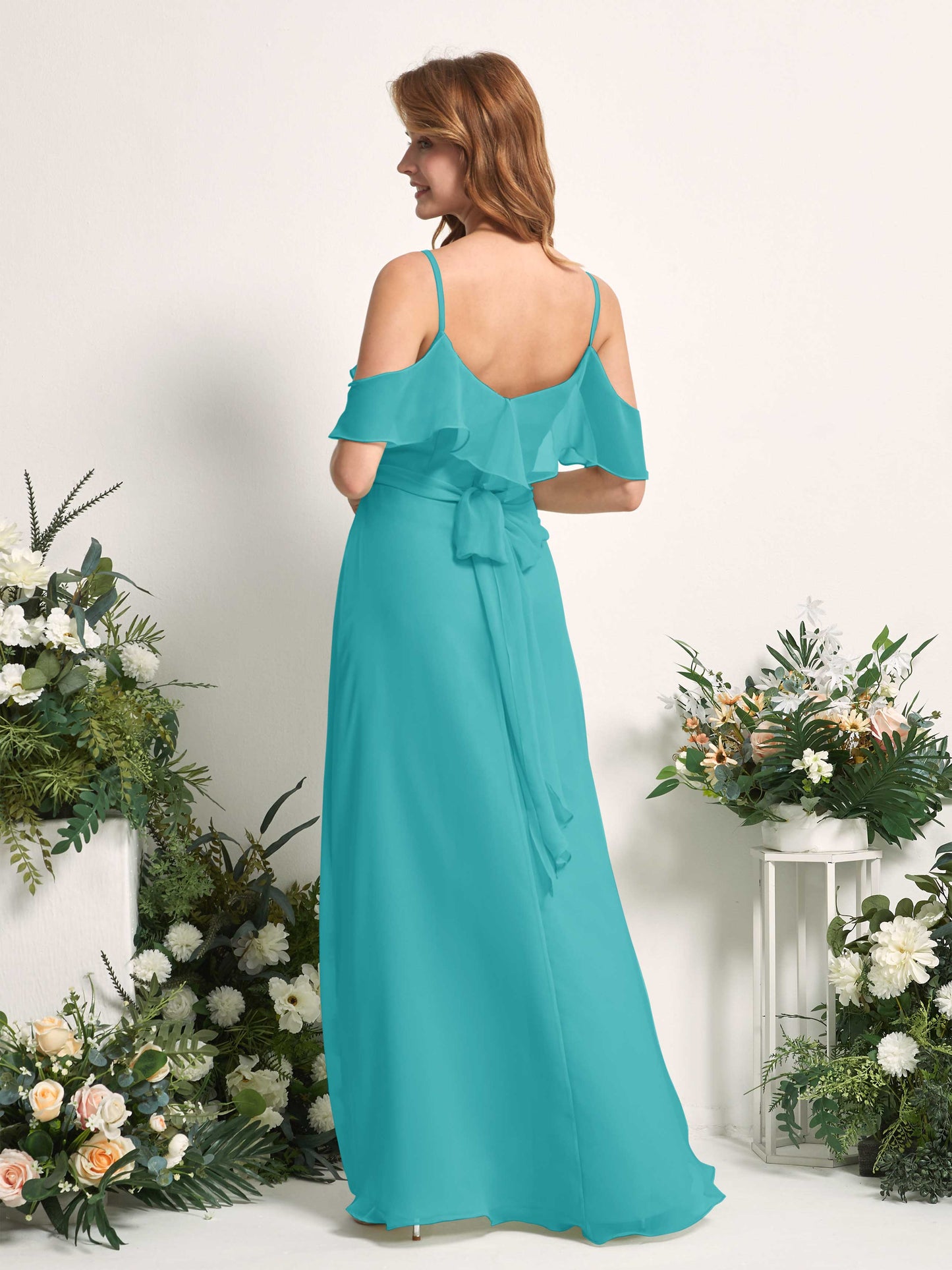 Yvette Turquoise Sleeveless Maxi Dress