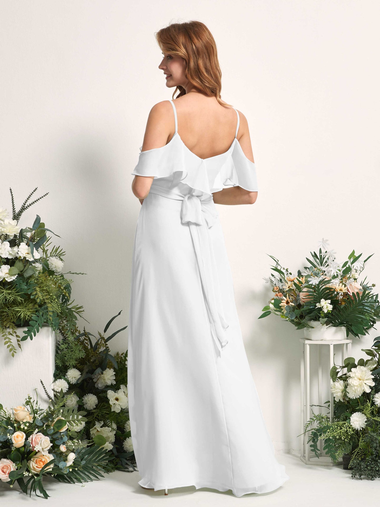 Yvette White Sleeveless Maxi Dress